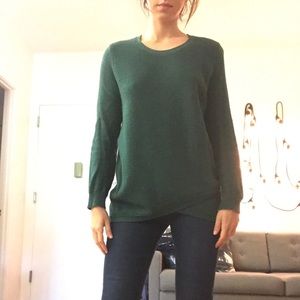 Madewell Pine green pullover sweater